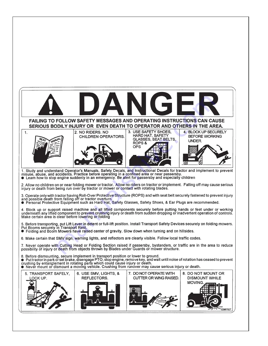 Tiger TRIPLE FLAIL JD5 M T4F Series Mounting And Operating Instructions Download Page 2