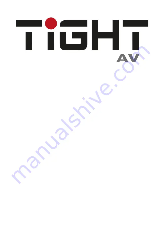 TiGHT AV EXT-H101L2-TX-HDBT User Manual Download Page 1