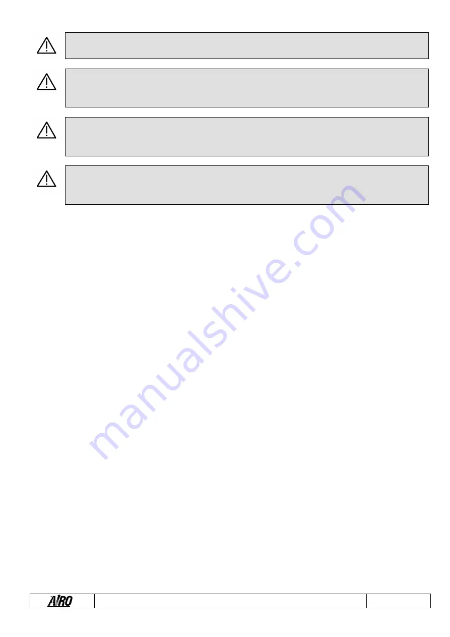 TIGIEFFE AIRO R Series Use And Maintenance Manual Download Page 54