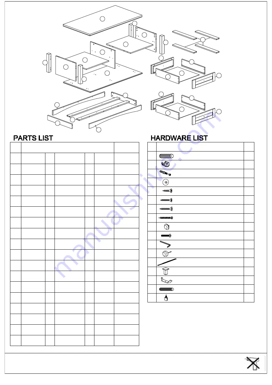 TIMBER ART DESIGN CF 920025 Assembly Instructions Manual Download Page 3