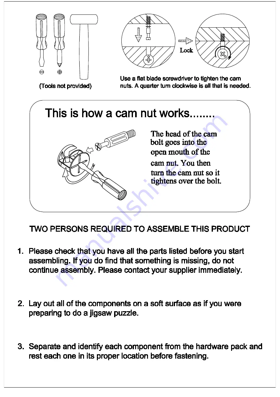 TIMBER ART DESIGN SC 864573 Assembly Instructions Manual Download Page 2