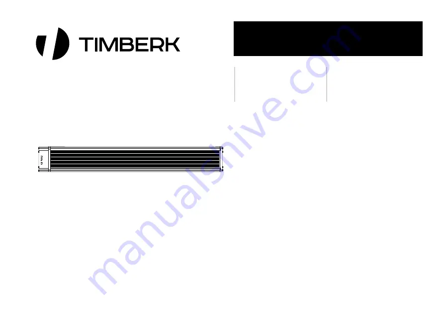 Timberk TCH A9 1000 Скачать руководство пользователя страница 1