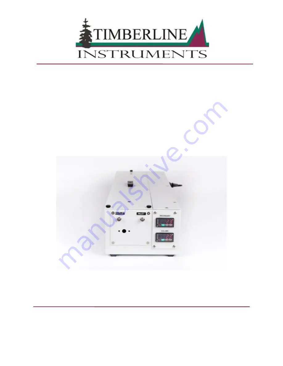 Timberline Instruments TL-105-D Instruction Manual Download Page 1