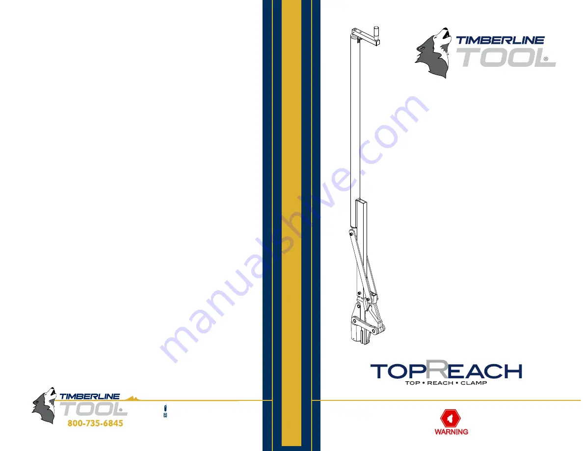 Timberline Tool TopReach Clamp TR250 Скачать руководство пользователя страница 1