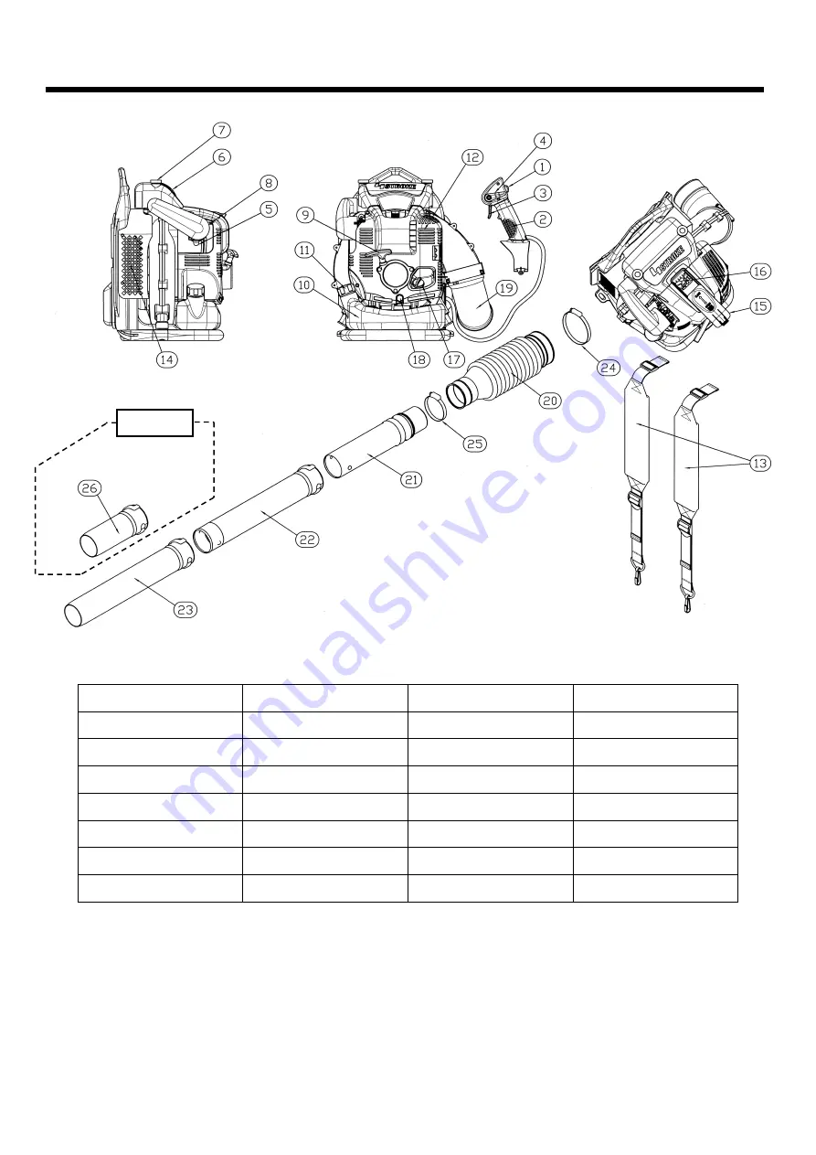 TimberPro EB7600 Instruction Manual Download Page 7