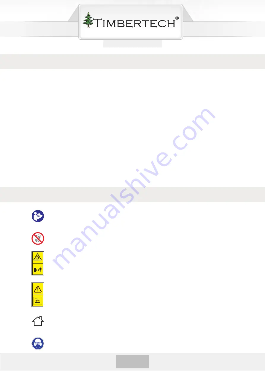 Timbertech RSSR01 Original Instruction Manual Download Page 40