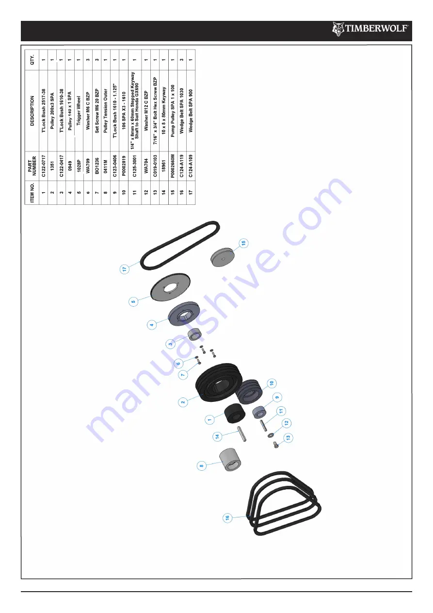 Timberwolf TW 160PH Instruction Manual Download Page 42