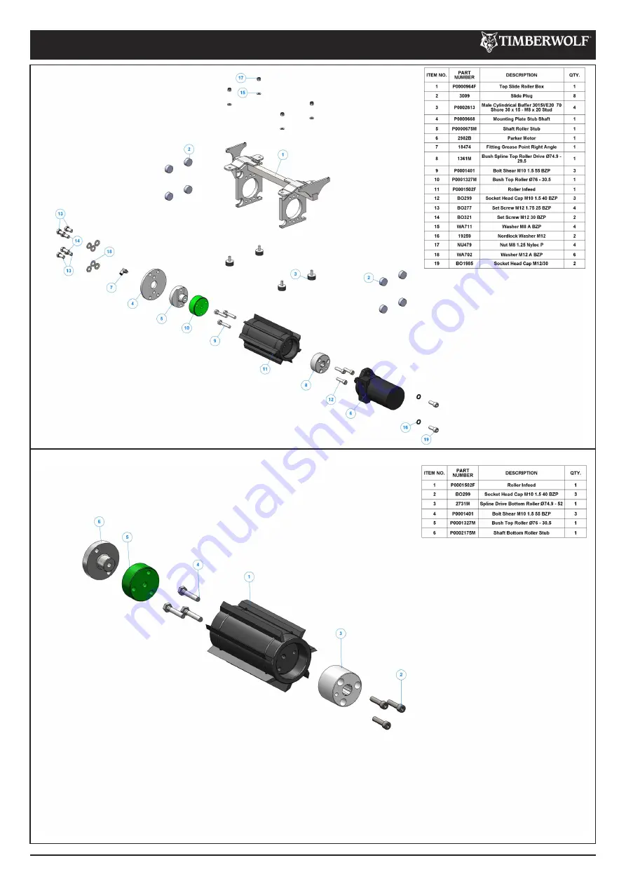 Timberwolf TW 230VTR Instruction Manual Download Page 62