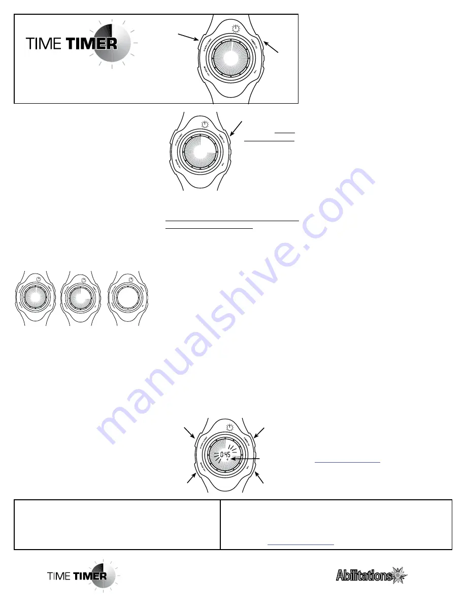 Time Timer Wrist Timer AX810T Скачать руководство пользователя страница 1