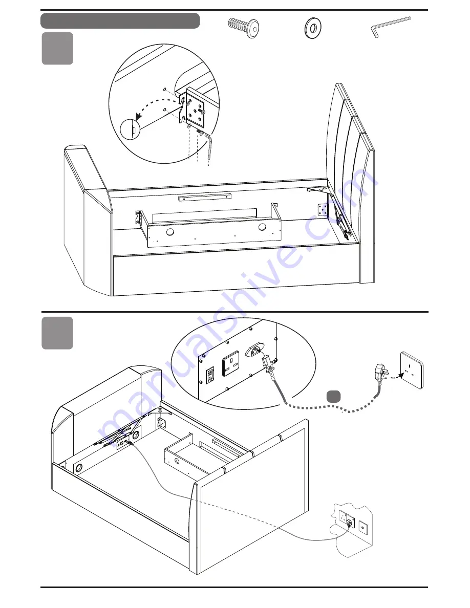 Time4Sleep Copenhagen Ottoman TV Bed Скачать руководство пользователя страница 7