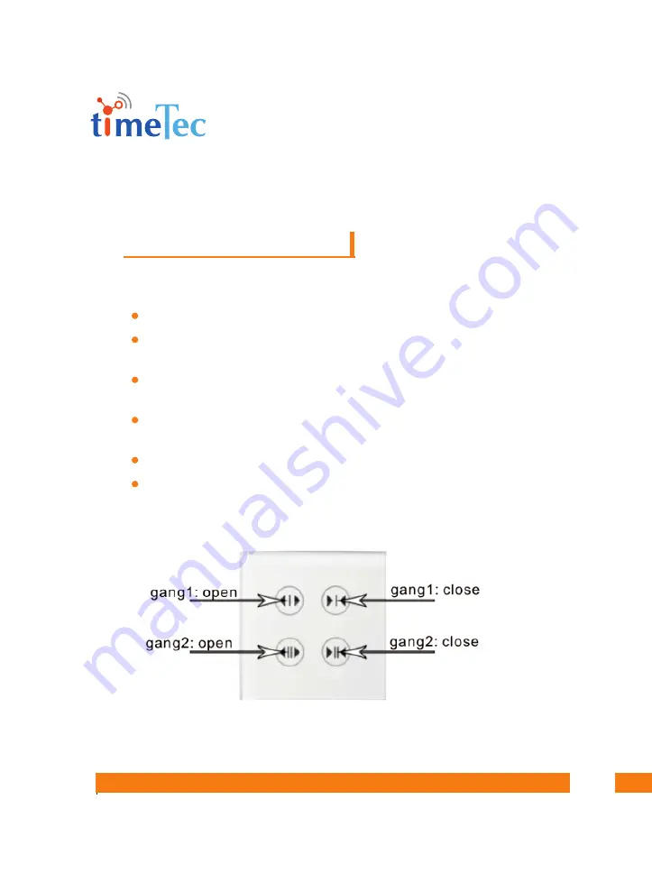 TimeTec Smart Curtain Control Panel Скачать руководство пользователя страница 4