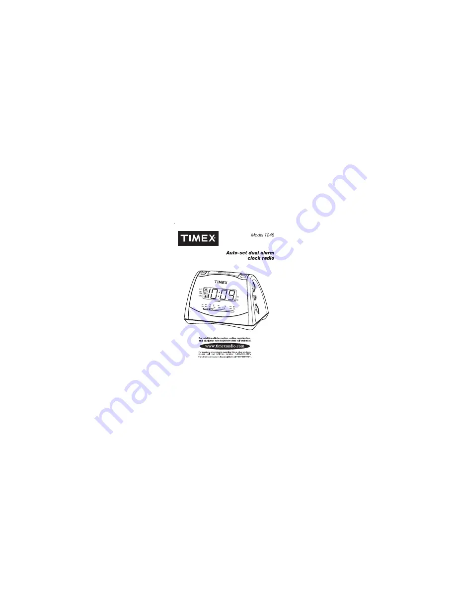 Timex T245 User Manual Download Page 1