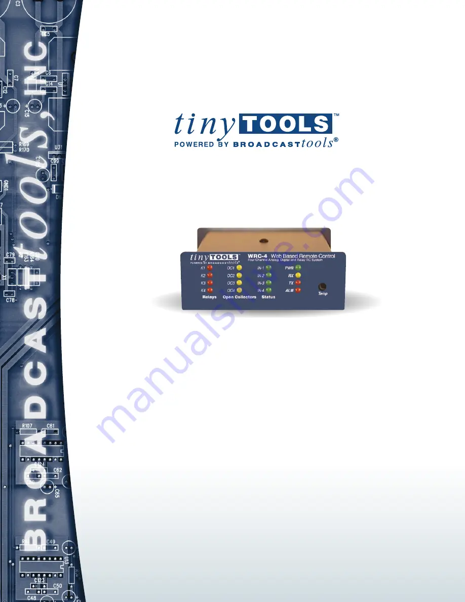 tiny TOOLS WRC-4 Installation And Operation Manual Download Page 1