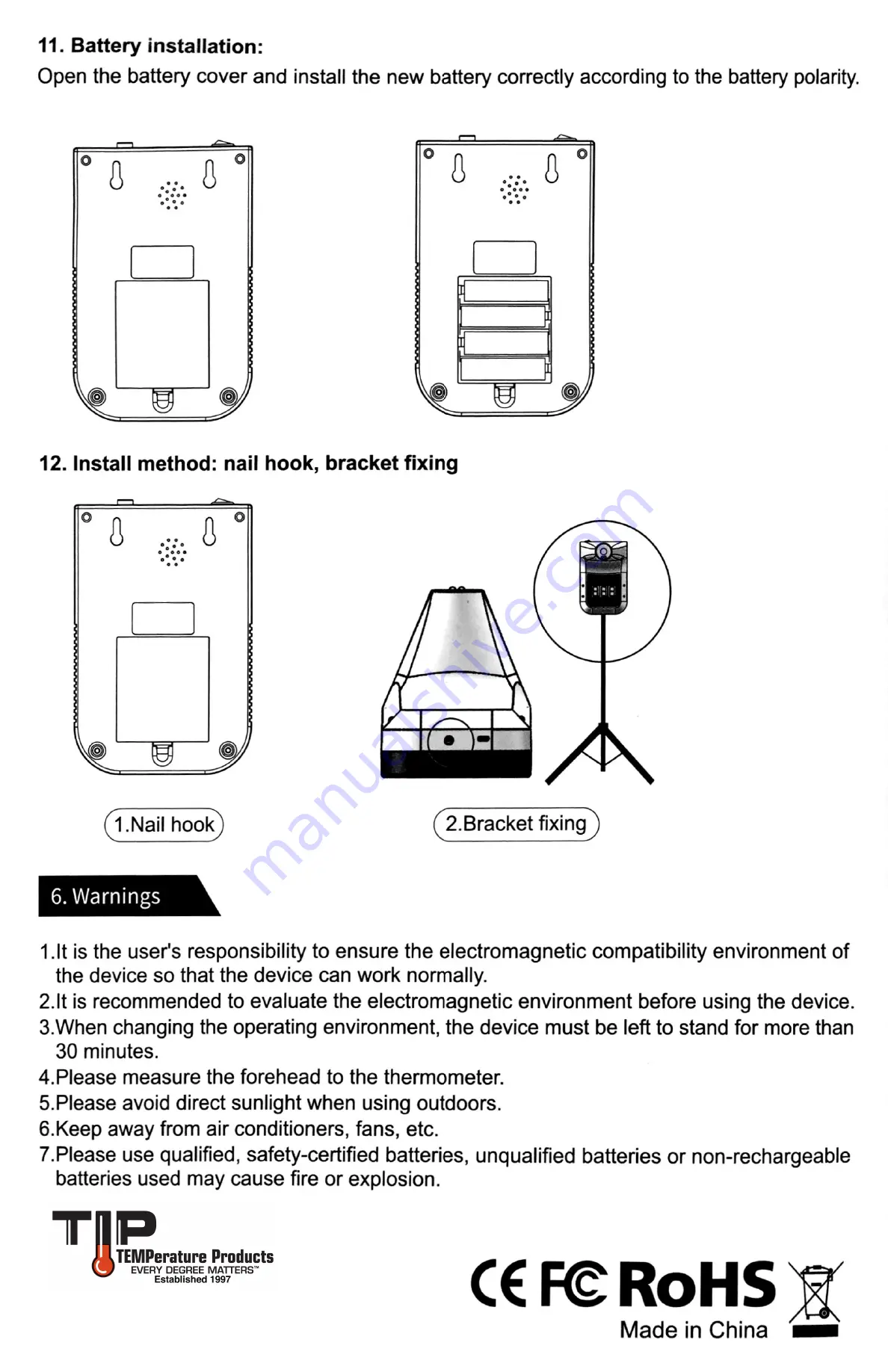 TIP TEMPerature Products TIPINF002 Скачать руководство пользователя страница 6