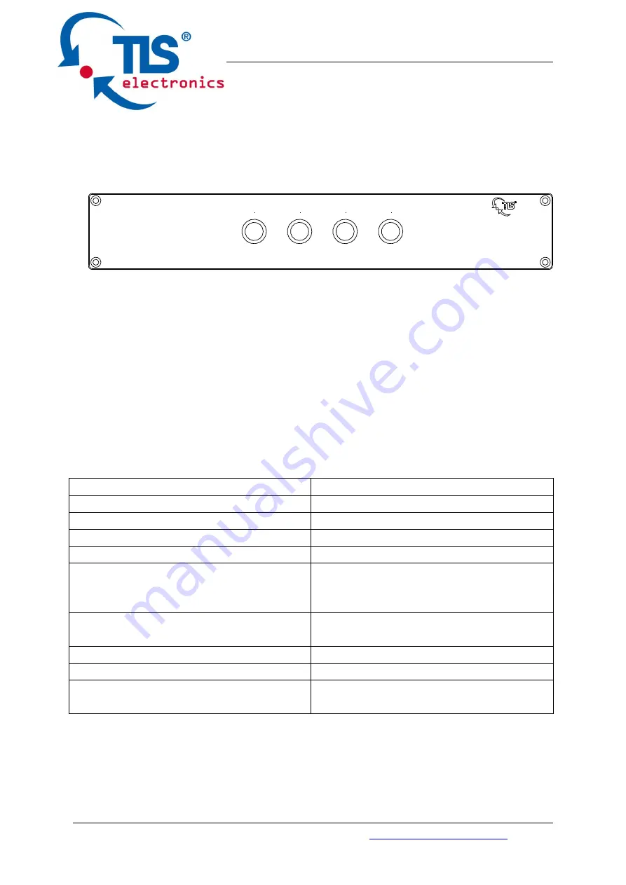 TIS electronics QuickTouch 875250 User Manual Download Page 8