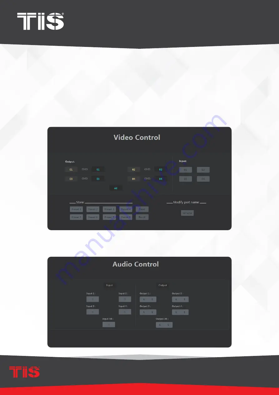 TIS TIS-AVIP-MTX44 Installation Manual Download Page 11