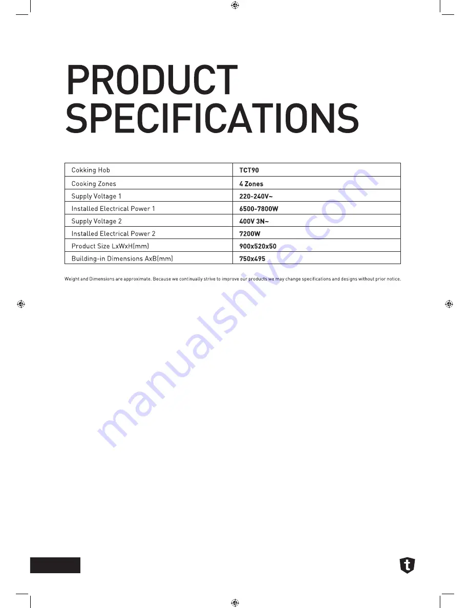 Tisira TCT90 User Manual Download Page 20