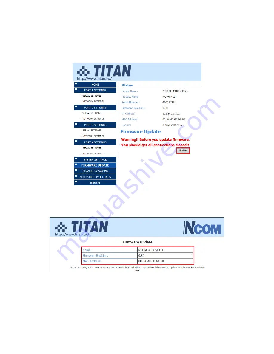 Titan Electronics NCOM SERIAL 4XX Series Скачать руководство пользователя страница 38