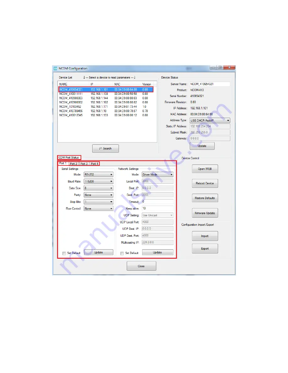 Titan Electronics NCOM SERIAL 4XX Series Скачать руководство пользователя страница 74