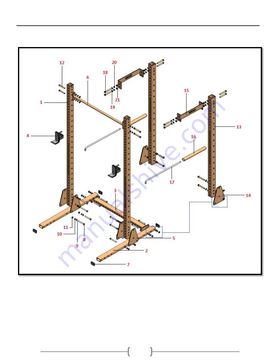 Titan Fitness X3SQUAT1 Скачать руководство пользователя страница 2