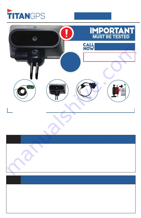 Titan GPS TT8900 Ai Cam Quick Install Manual Download Page 1