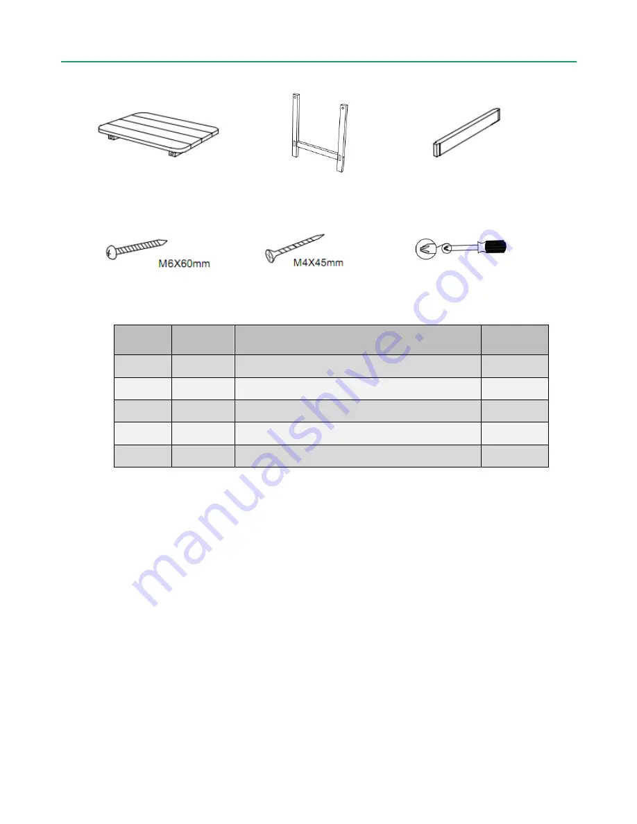 Titan EVERWOOD HILLTOP SIDE TABLE 899302 Operator'S Manual Download Page 2