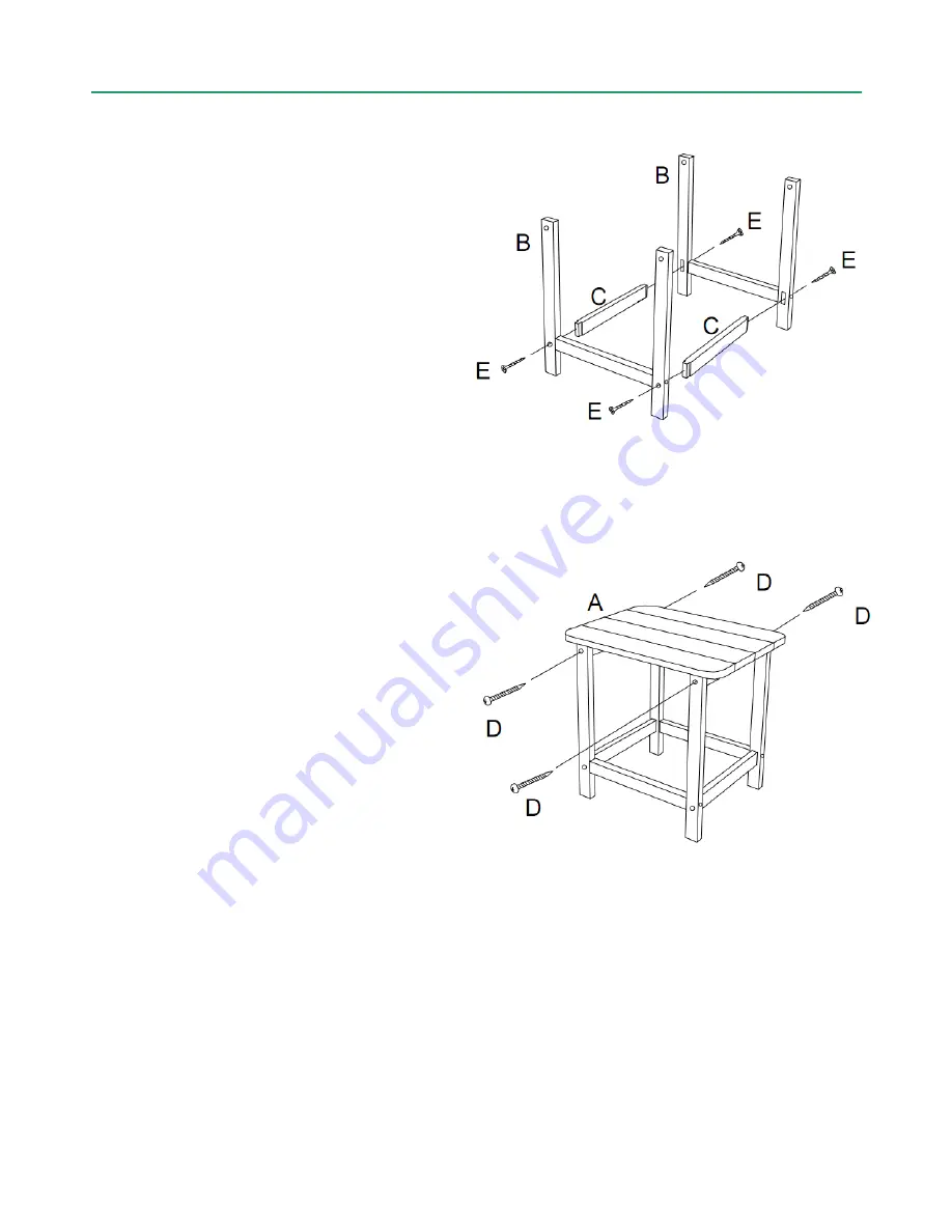 Titan EVERWOOD HILLTOP SIDE TABLE 899302 Скачать руководство пользователя страница 3