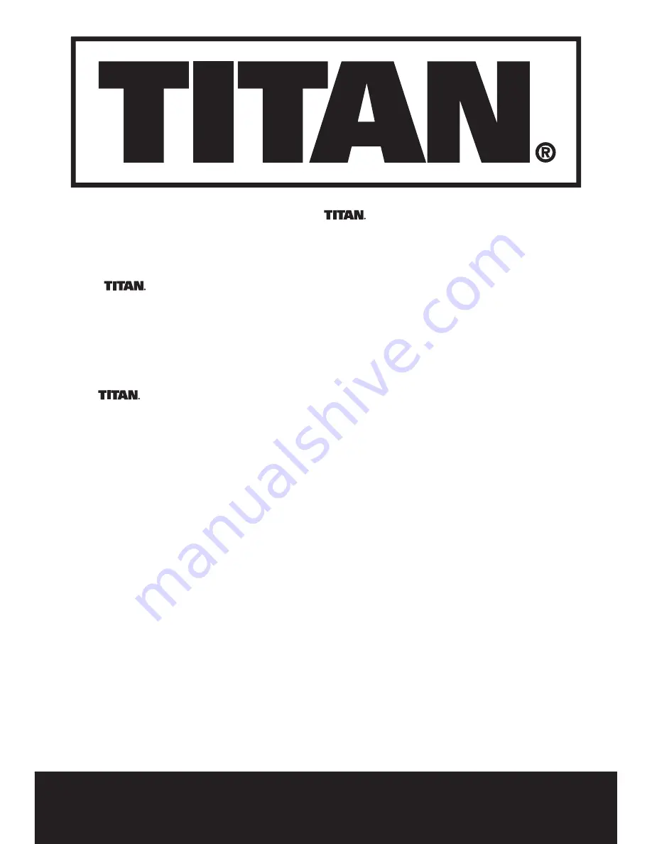 Titan SF26S6 Safety And Operating Manual Download Page 2