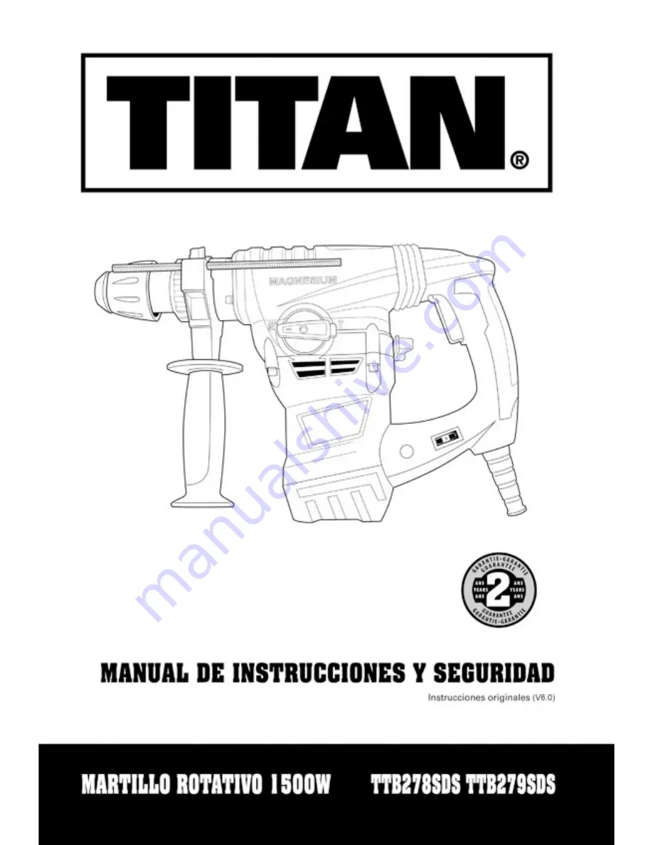 Titan TTB278SDS Safety And Operating Manual Download Page 35