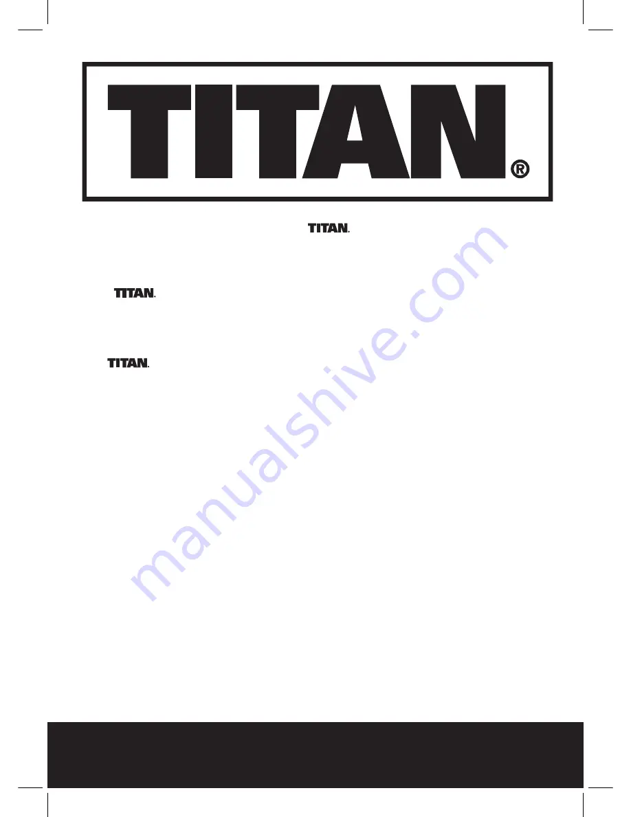 Titan TTB285JSW Operating Manual Download Page 2