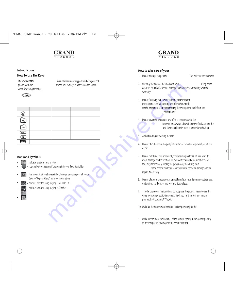 TJ Media Grand Videoke User Manual Download Page 6