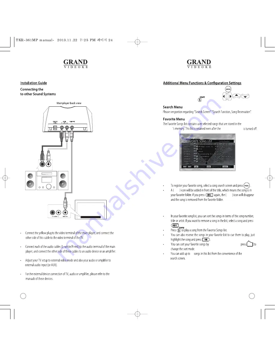 TJ Media Grand Videoke User Manual Download Page 12