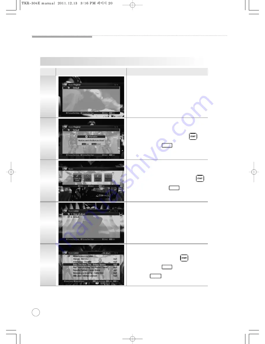 TJ Media TKR-304E Скачать руководство пользователя страница 20