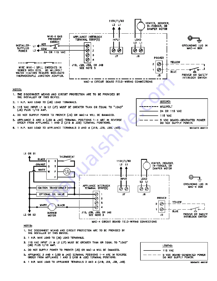 TJERNLUND MAC-4 CONTROL (DISCONTINUED) 8504088 REV A 0400 Скачать руководство пользователя страница 7