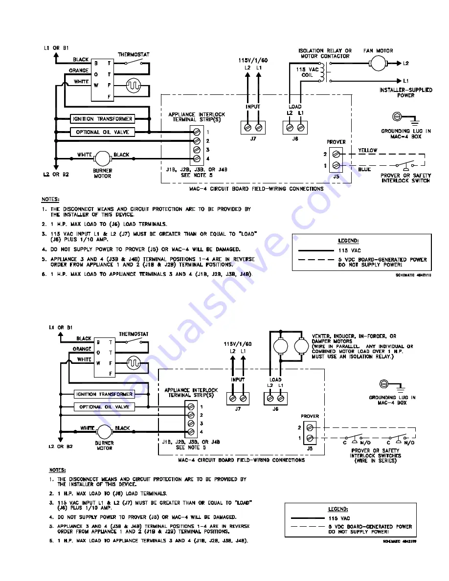 TJERNLUND MAC-4 CONTROL (DISCONTINUED) 8504088 REV A 0400 Скачать руководство пользователя страница 9