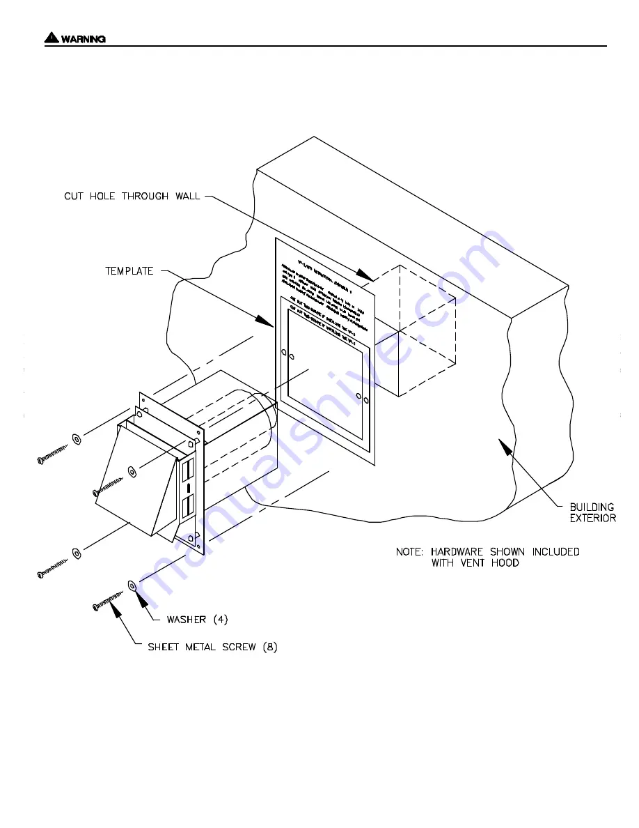 TJERNLUND VH1-3,4 VENT HOODS 8504027 REV 3 1098 Owner'S Instructions Download Page 3