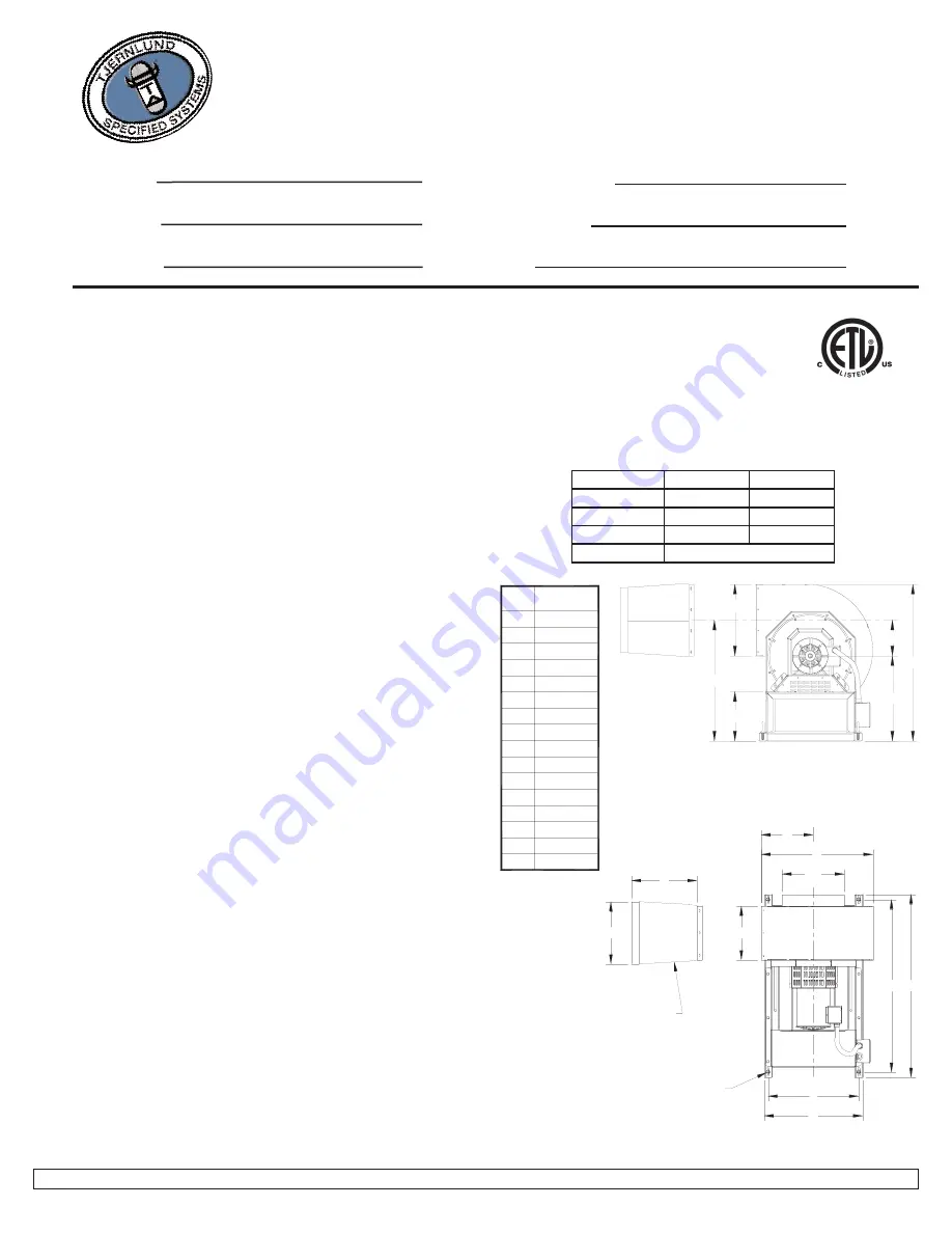 TJERNLUND VSUB12R Datasheet Download Page 1