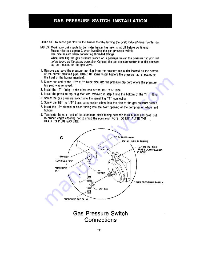 TJERNLUND WHKI MILLIVOLT APPLIANCE INTERLOCK (RECOMMEND WHKE FOR USE WITH UC1) 8504055 REV 3 0491 Скачать руководство пользователя страница 5