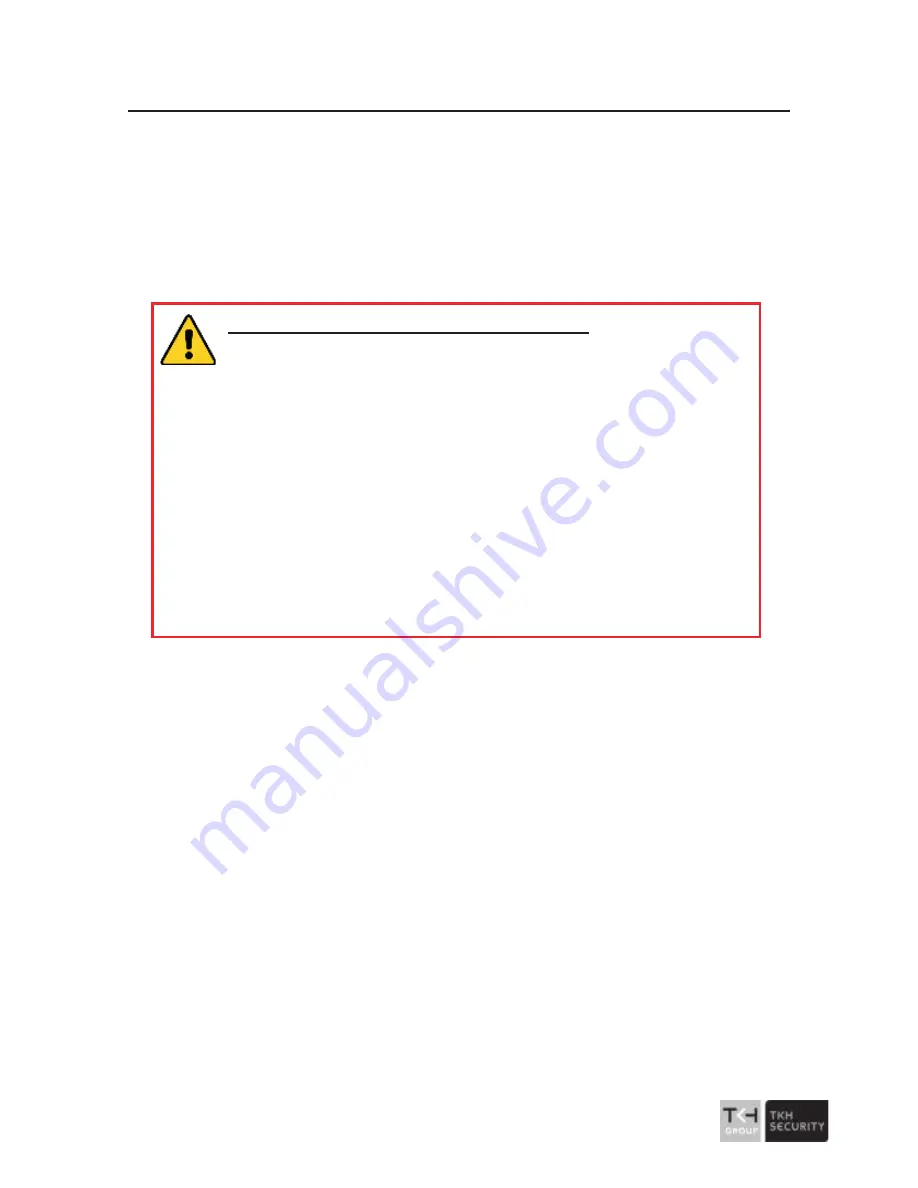 TKH security CD1002F2-EI User Manual Download Page 36