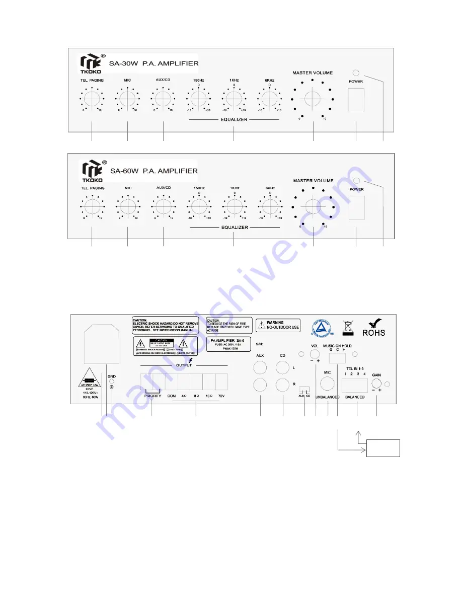 TKOKO SA-30W Operation Manual Download Page 2