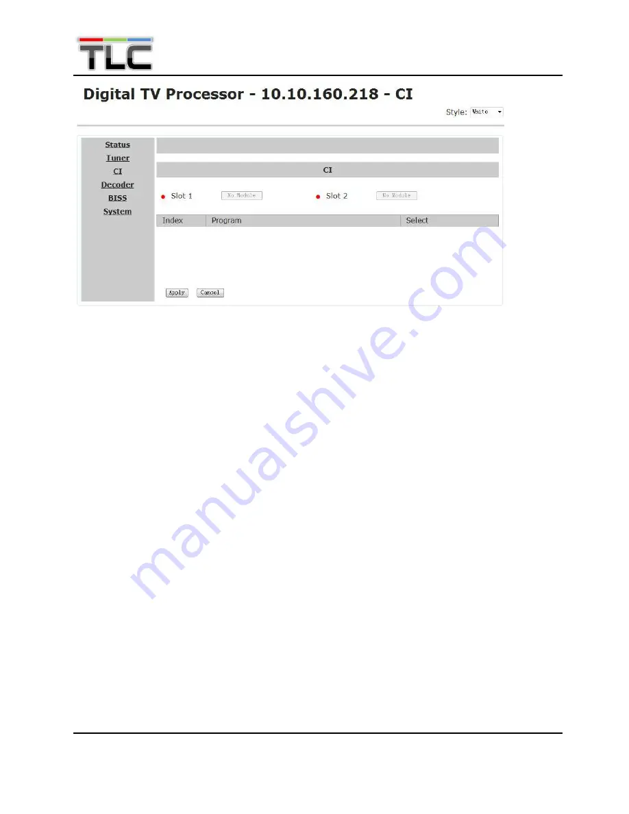 TLC DCH-3100P User Manual Download Page 11