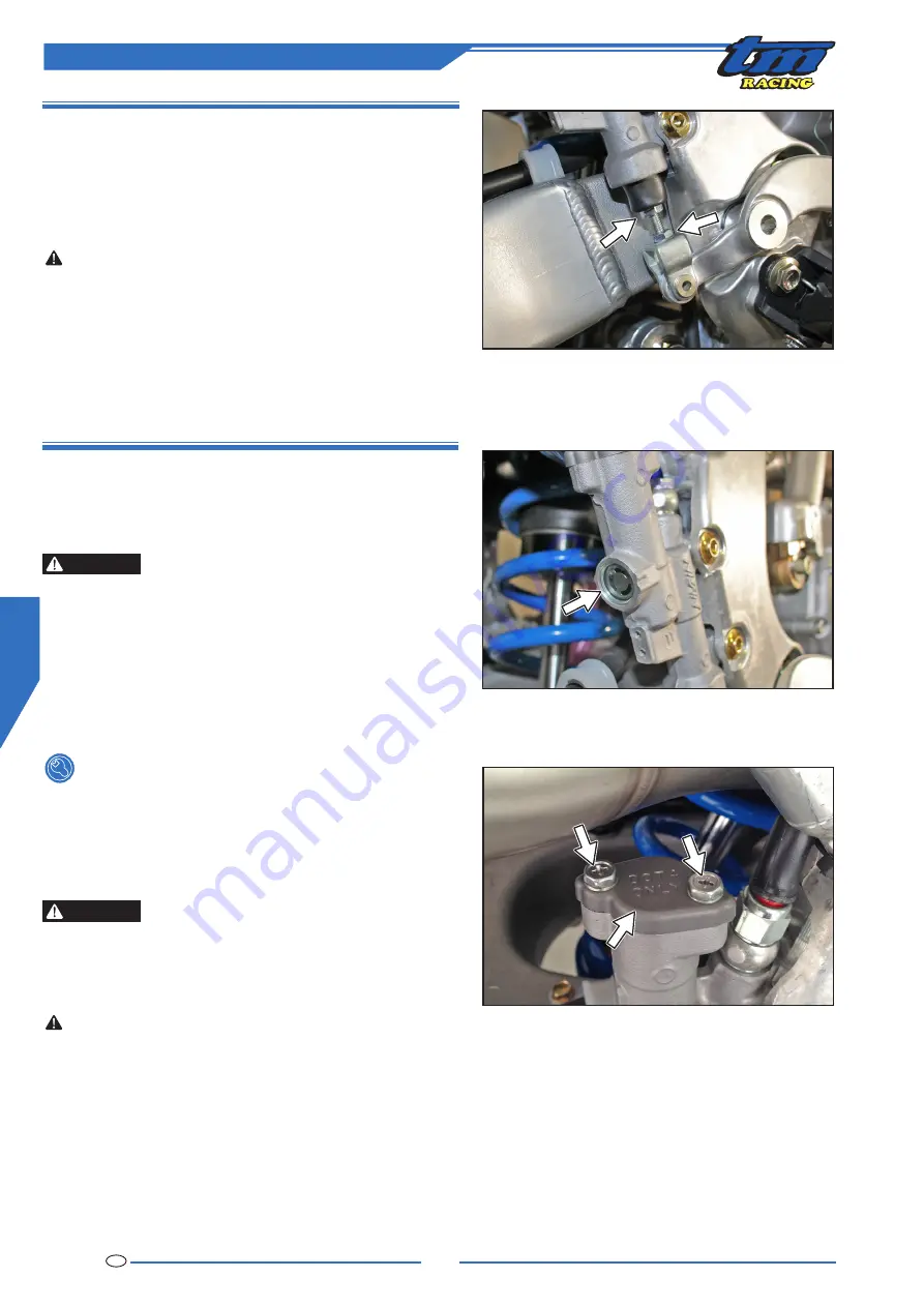 TM RACING 125 EN 2022 Use And Maintenance Manual Download Page 74