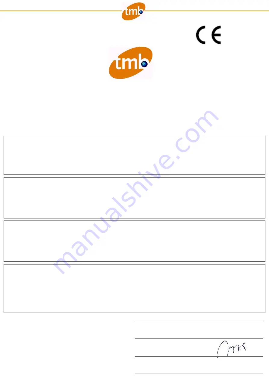 TMB 12560 User Manual Download Page 27