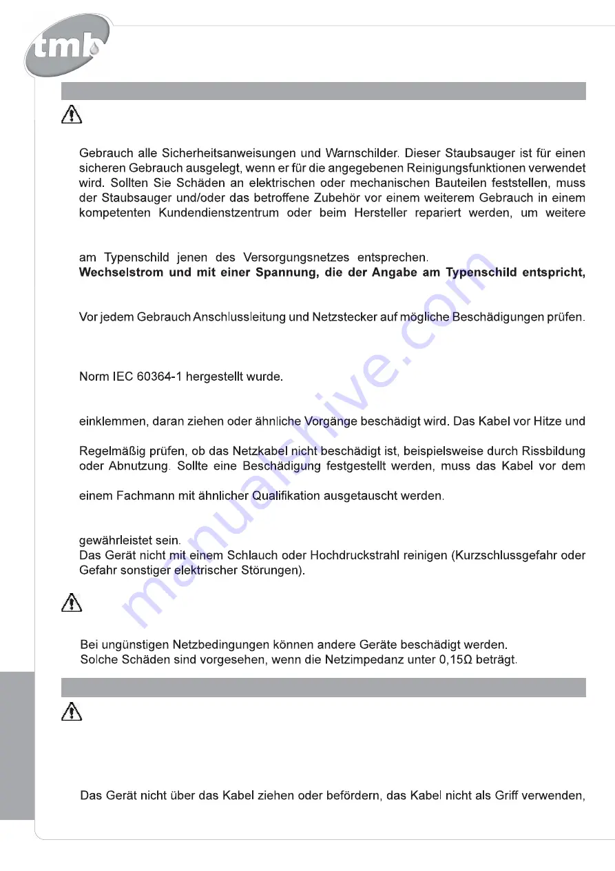 TMB 711D EU Use And Maintenance Manual Download Page 44