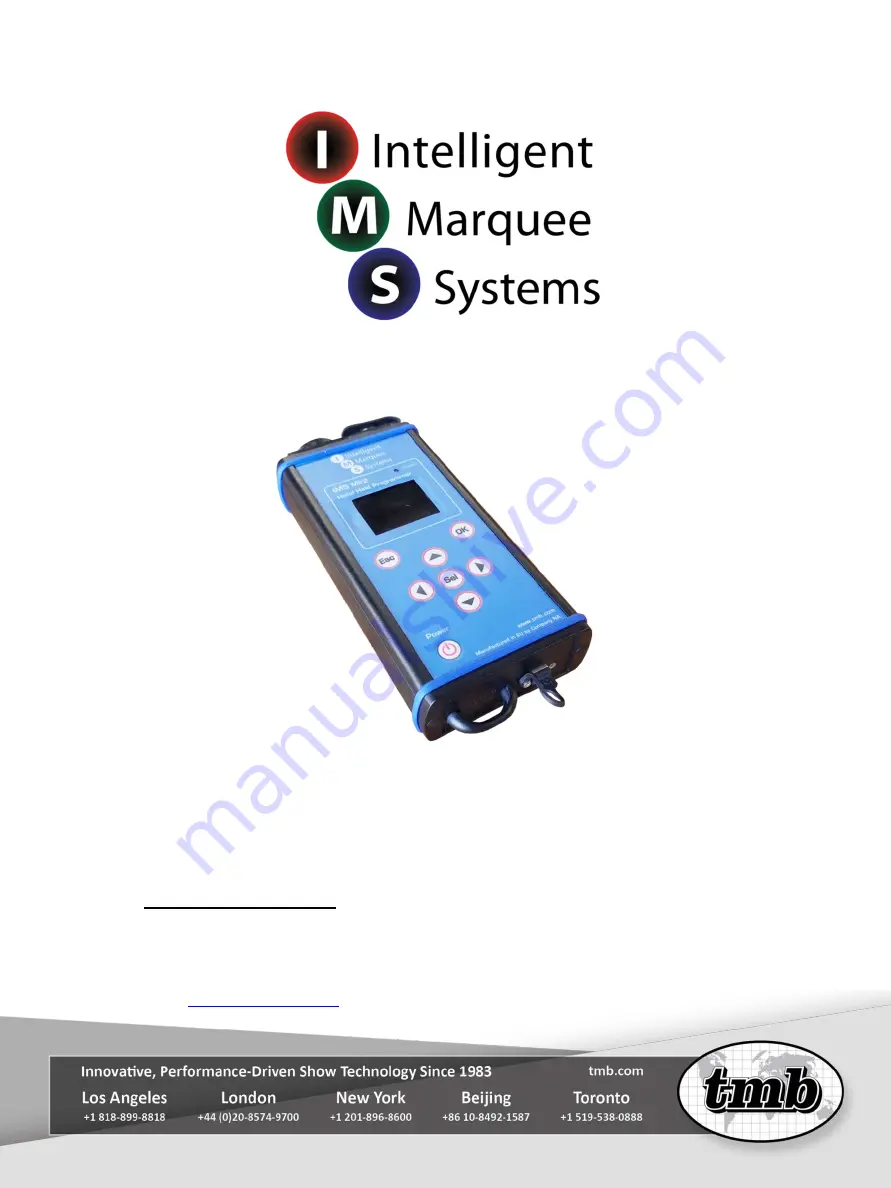 TMB IMS Mk2 User Manual Download Page 1