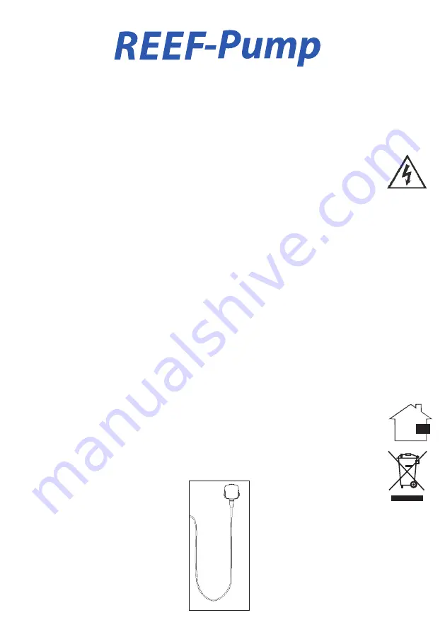 TMC Aquarium REEF-Pump 12000 Instructions For Installation And Use Manual Download Page 4