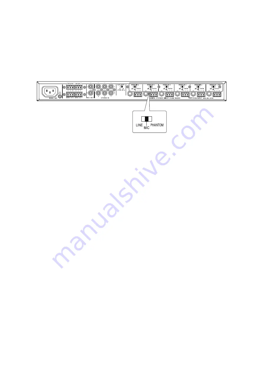 Toa M-633D Operating Instructions Manual Download Page 23