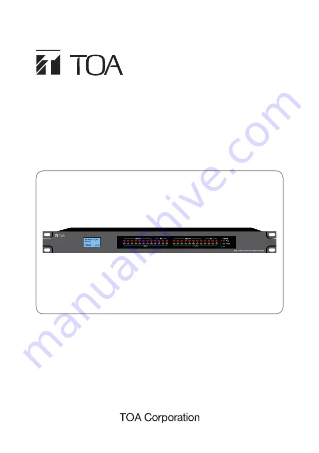 Toa M-800RC Operating Instructions Manual Download Page 1