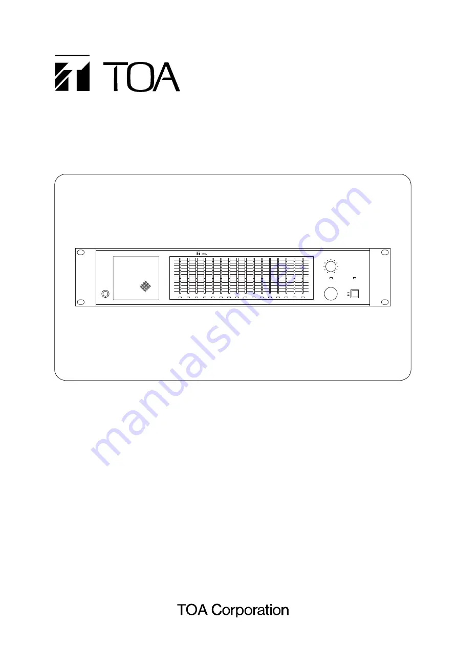 Toa MP-1216 Operating Instructions Manual Download Page 1