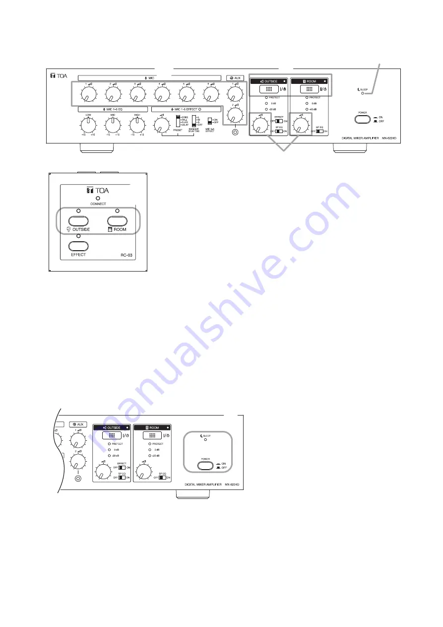 Toa MX-6224D Operating Instructions Manual Download Page 25